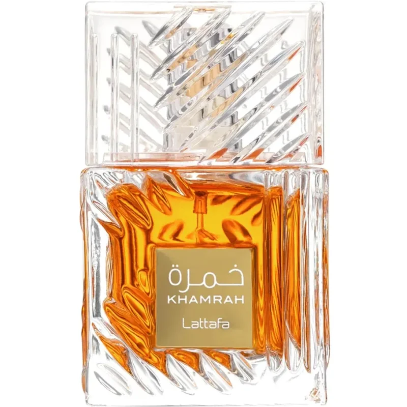 Lattafa Khamrah fragrance bottle
