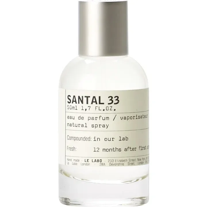 Le Labo Santal 33 fragrance bottle